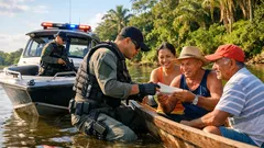 Polizeieinsatz auf dem Rio Iaco: Warum Sicherheit in Sena Madureira über den Fluss kommt